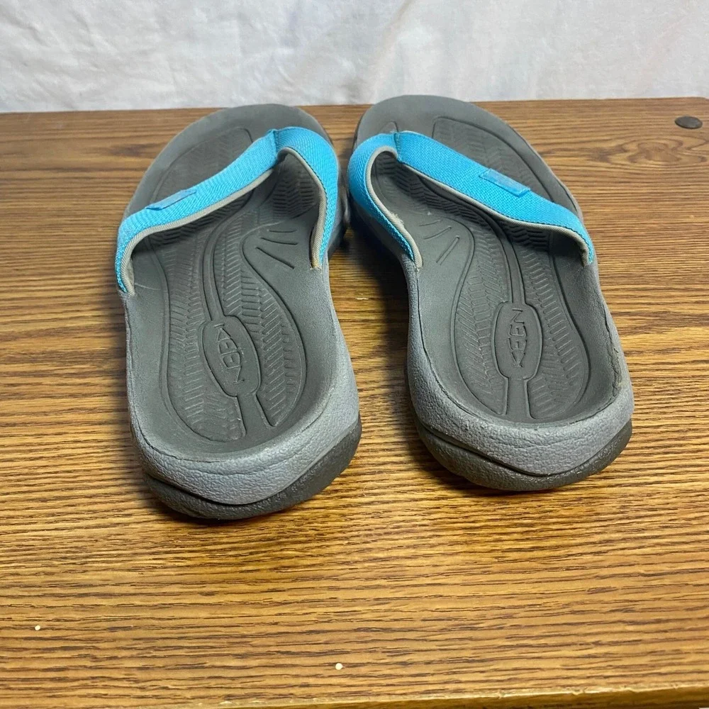 Keen‎ Sandals Mens Flip Flops Thong Comfort Beach Casual Gray Blue No Size Tag